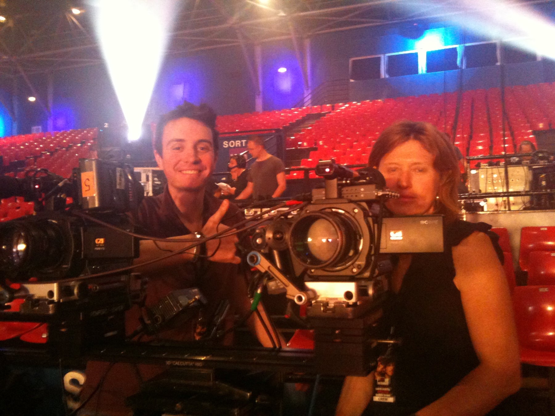 Caméra 3D pour le concert David Guetta