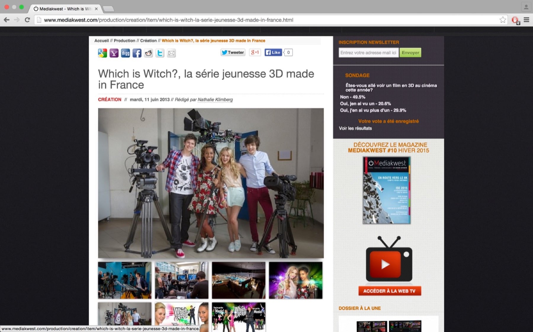 Article Mediakwest sur Which is Witch